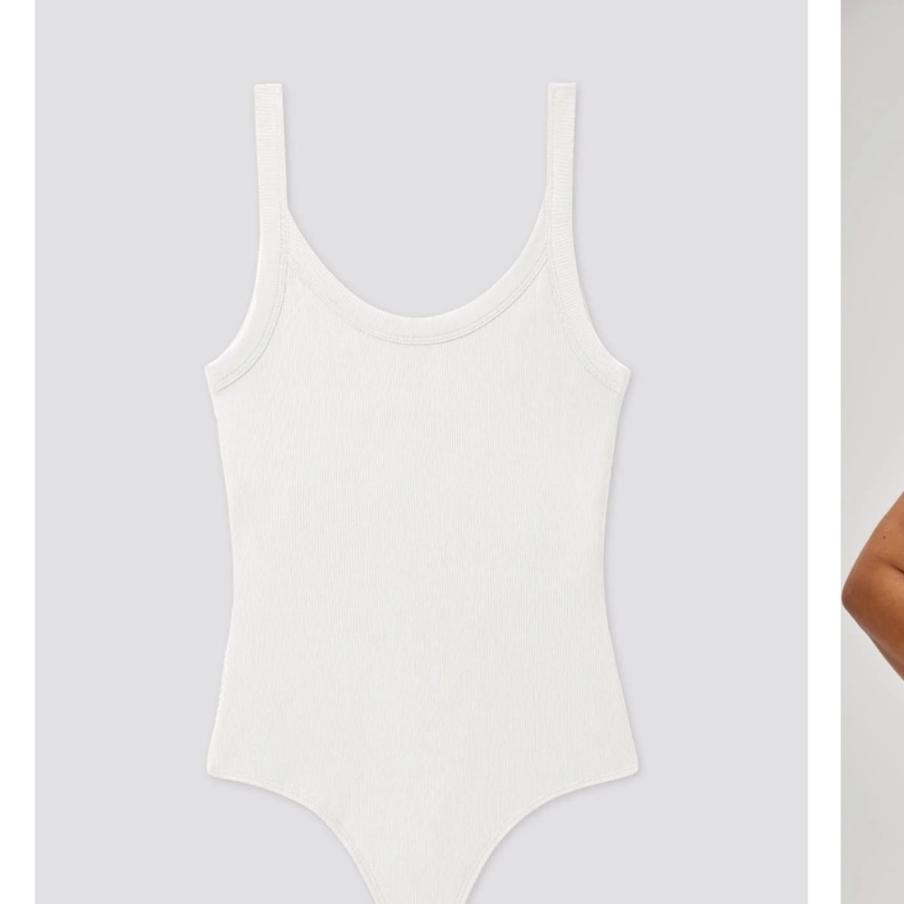 NWT and liner!! White Bodysuit Girlfriend Collective